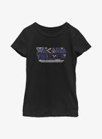 Marvel Black Panther: Wakanda Forever Pattern Logo Youth Girls T-Shirt