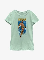 Marvel Black Panther: Wakanda Forever Namor Entrance Youth Girls T-Shirt