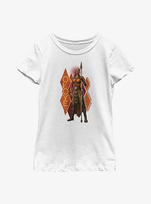 Marvel Black Panther: Wakanda Forever Okoye Pattern Youth Girls T-Shirt