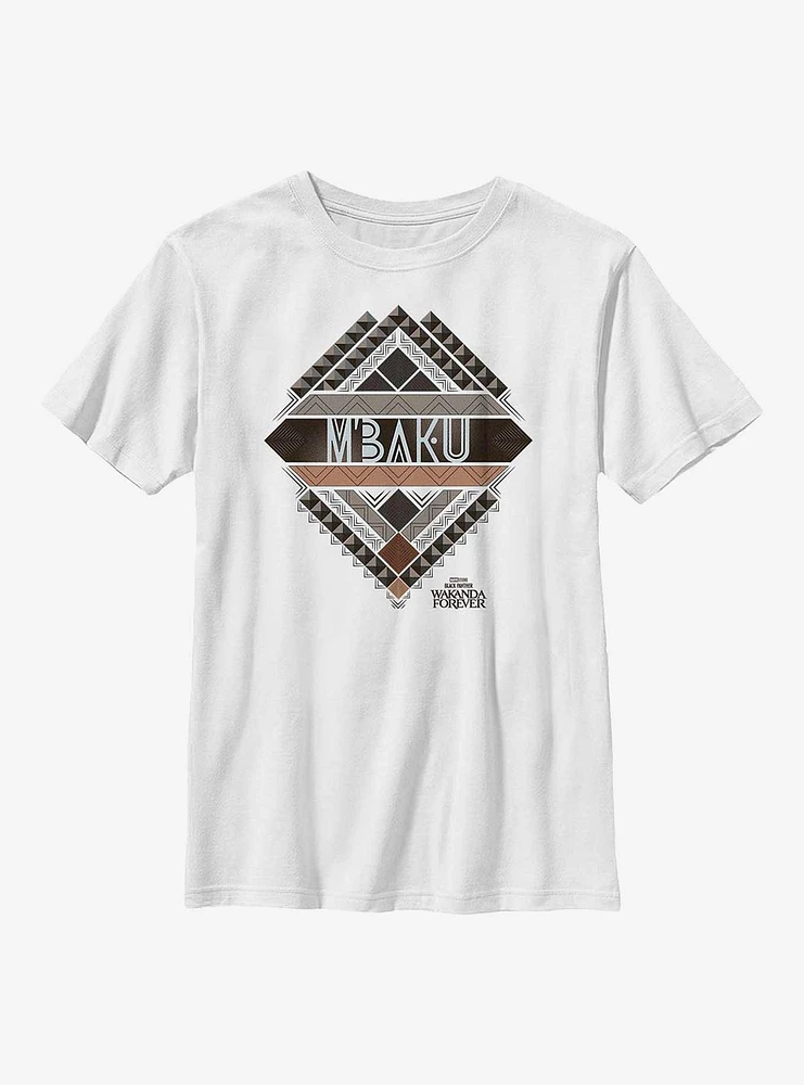 Marvel Black Panther: Wakanda Forever Mbaku Crest Youth T-Shirt