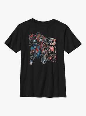 Marvel Black Panther: Wakanda Forever Ironheart Panels Youth T-Shirt