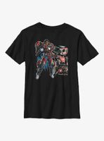 Marvel Black Panther: Wakanda Forever Ironheart Panels Youth T-Shirt