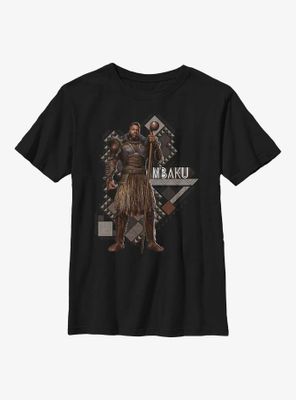 Marvel Black Panther: Wakanda Forever Mbaku Pattern Youth T-Shirt