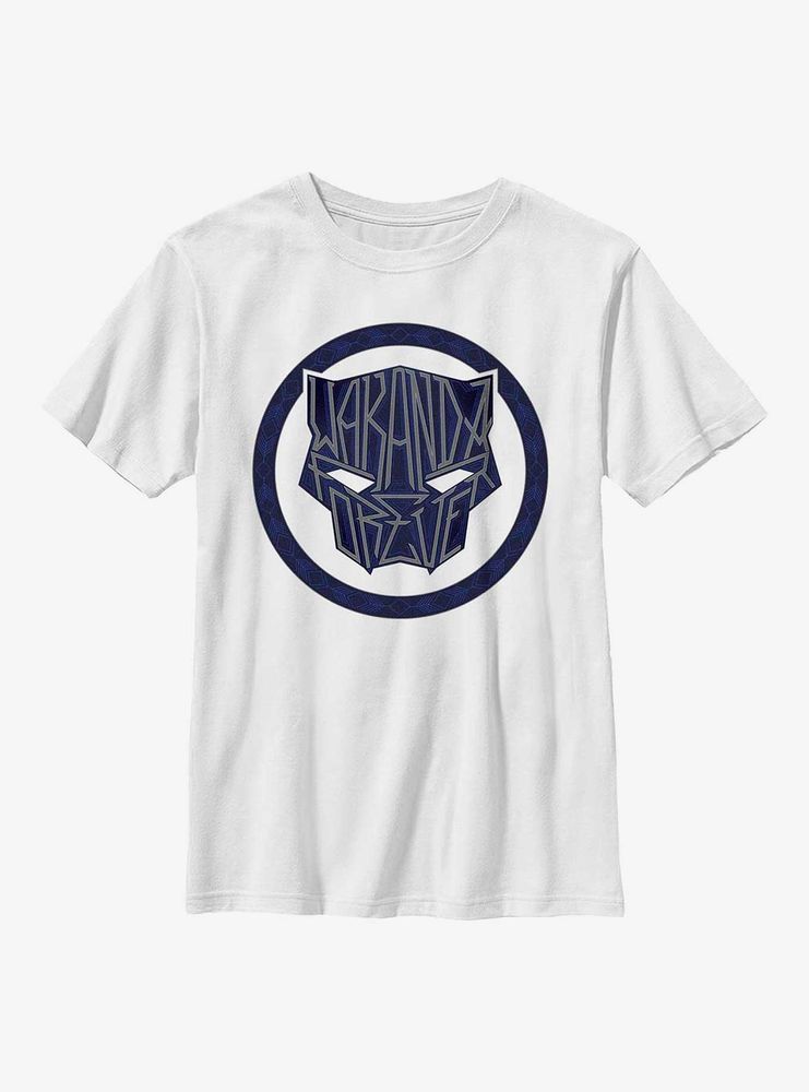 Marvel Black Panther: Wakanda Forever Sigil Graffiti Youth T-Shirt