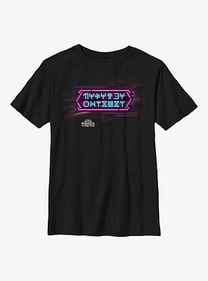 Marvel Black Panther: Wakanda Forever Wakandan Text Youth T-Shirt