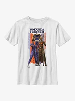 Marvel Black Panther: Wakanda Forever Shuri Okoye Banner Youth T-Shirt