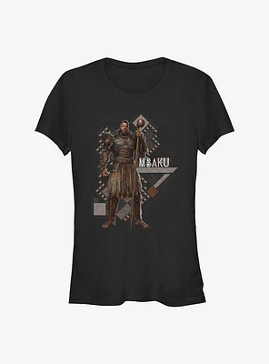 Marvel Black Panther: Wakanda Forever Mbaku Hero Shot Girls T-Shirt