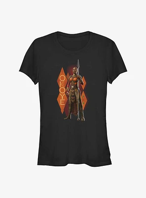 Marvel Black Panther: Wakanda Forever Okoye Hero Shot Girls T-Shirt