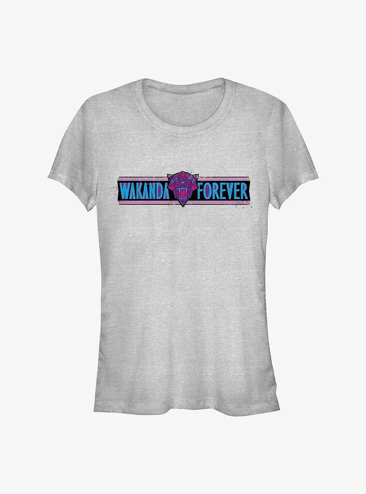 Marvel Black Panther: Wakanda Forever Roaring Panther Logo Girls T-Shirt