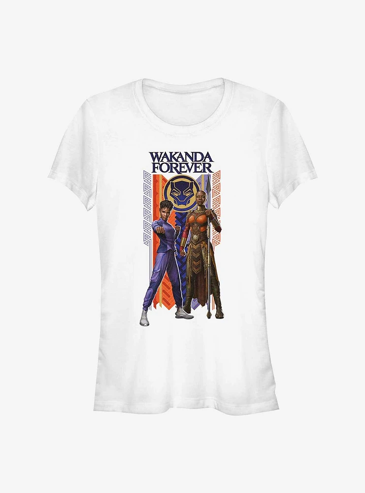 Marvel Black Panther: Wakanda Forever Shuri and Okoye Hero Girls T-Shirt