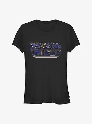 Marvel Black Panther: Wakanda Forever Geometric Logo Girls T-Shirt