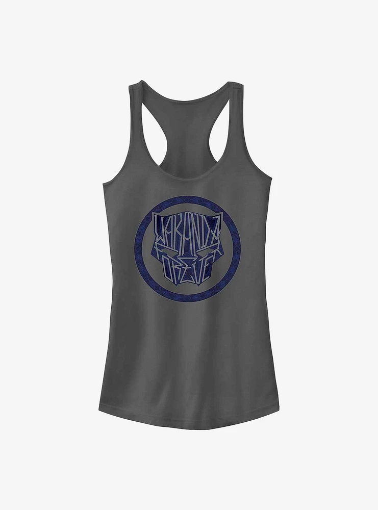 Marvel Black Panther: Wakanda Forever Lettering Sigil Girls Tank