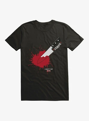 Carrie 1976 Knife Splatter T-Shirt