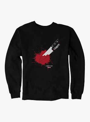 Carrie 1976 Knife Splatter Sweatshirt