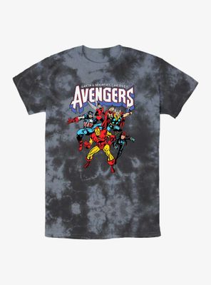 Marvel Avengers Earth's Mightiest Heroes Tie-Dye T-Shirt