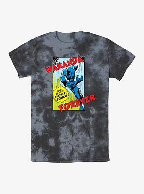 Marvel Black Panther Wakanda Forever Comic Tie-Dye T-Shirt