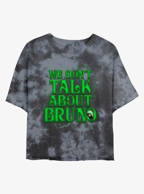 Disney Encanto We Don't Talk About Bruno Tie-Dye Womens Crop T-Shirt