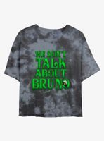 Disney Encanto We Don't Talk About Bruno Tie-Dye Womens Crop T-Shirt