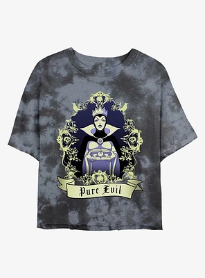 Disney Villains Evil Queen Bring Me Her Heart Tie-Dye Womens Crop T-Shirt