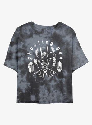 Disney Villains Dr. Facilier Ghosting You Tie-Dye Womens Crop T-Shirt