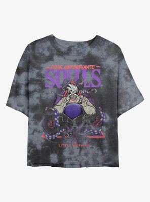 Disney The Little Mermaid Ursula Poor Unfortunate Souls Tie-Dye Womens Crop T-Shirt