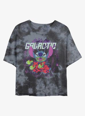 Disney Lilo & Stitch Galactic Dad Tie-Dye Womens Crop T-Shirt