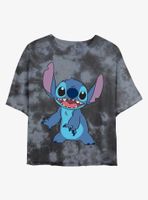 Disney Lilo & Stitch Pose Tie-Dye Womens Crop T-Shirt