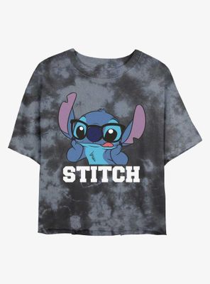 Disney Lilo & Stitch Smart Tie-Dye Womens Crop T-Shirt