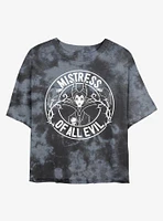 Disney Maleficent Mistress of Evil Tie-Dye Womens Crop T-Shirt