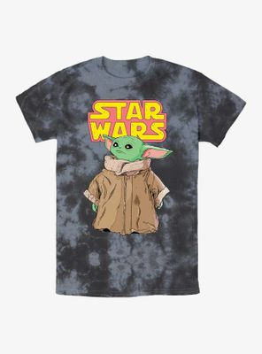 Star Wars The Mandalorian Logo Child Gaze Tie-Dye T-Shirt