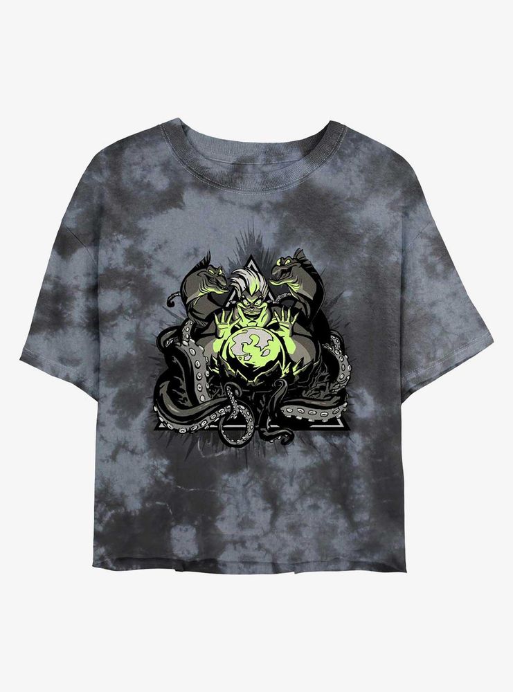Boxlunch Disney Villains Ursula The Sea Witch Tie-Dye Womens Crop T-Shirt