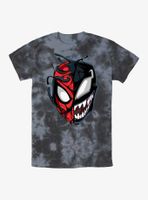 Marvel Venom Peter Face Split Tie-Dye T-Shirt
