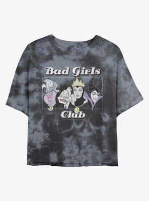 Disney Villains Bad Girls Club Tie-Dye Womens Crop T-Shirt
