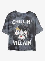 Disney Villains Chillin' Like A Villain Tie-Dye Womens Crop T-Shirt