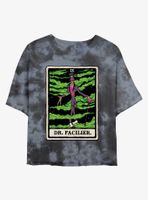 Disney Villains Dr. Facilier Tarot Card Tie-Dye Womens Crop T-Shirt