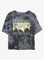 Disney Villains Good To Be Bad Tie-Dye Womens Crop T-Shirt