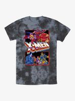 Marvel X-Men Hero Poster Tie-Dye T-Shirt