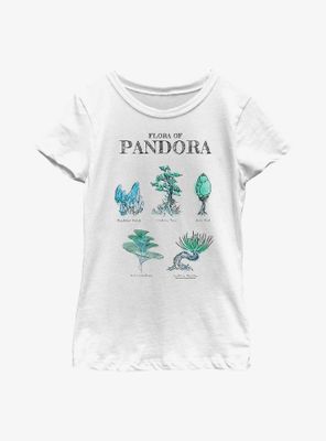 Avatar Pandora Flora Sketches Youth Girls T-Shirt