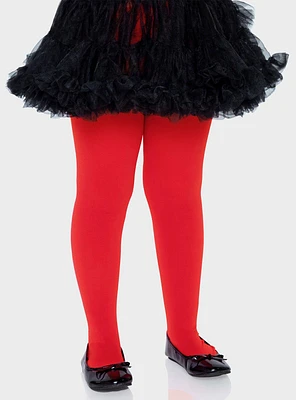 Red Youth Opaque Tights