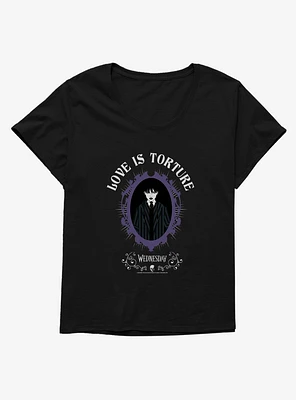 Wednesday Love Is Torture Girls T-Shirt Plus