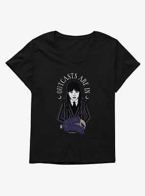 Wednesday Outcasts Are Girls T-Shirt Plus