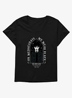 Wednesday Wear Black Girls T-Shirt Plus