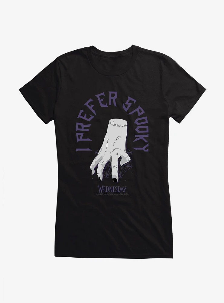 Wednesday I Prefer Spooky Girls T-Shirt