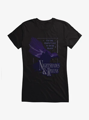 Wednesday Nightshades & Ravens Girls T-Shirt