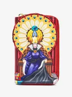 Loungefly Disney Snow White and the Seven Dwarfs Evil Queen Throne Zip Wallet