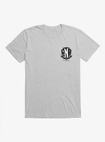 Wednesday Nevermore Academy Crest T-Shirt