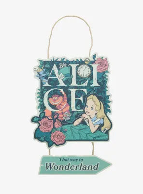 Disney Alice in Wonderland Botanical Wonderland Direction Sign
