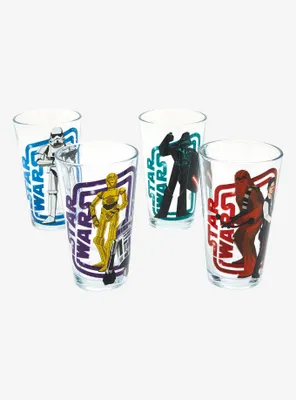 Star Wars Character Frame Portrait Pint Glass Set - BoxLunch Exclusive