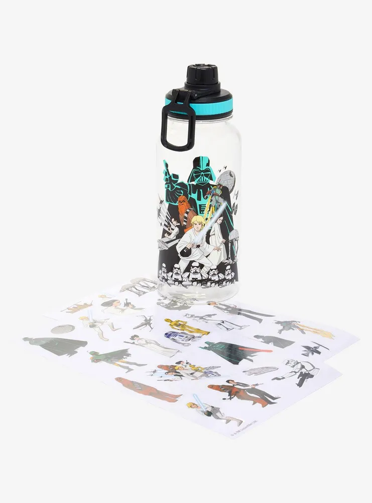 Star Wars Classic Characters Water Bottle with Stickers