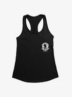 Wednesday Nevermore Academy Crest Girls Tank